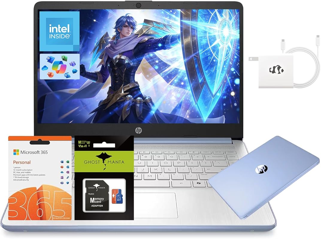 HP 14” Quad‑Core Laptop with Beat i3, 4 GB RAM, 256 GB Storage