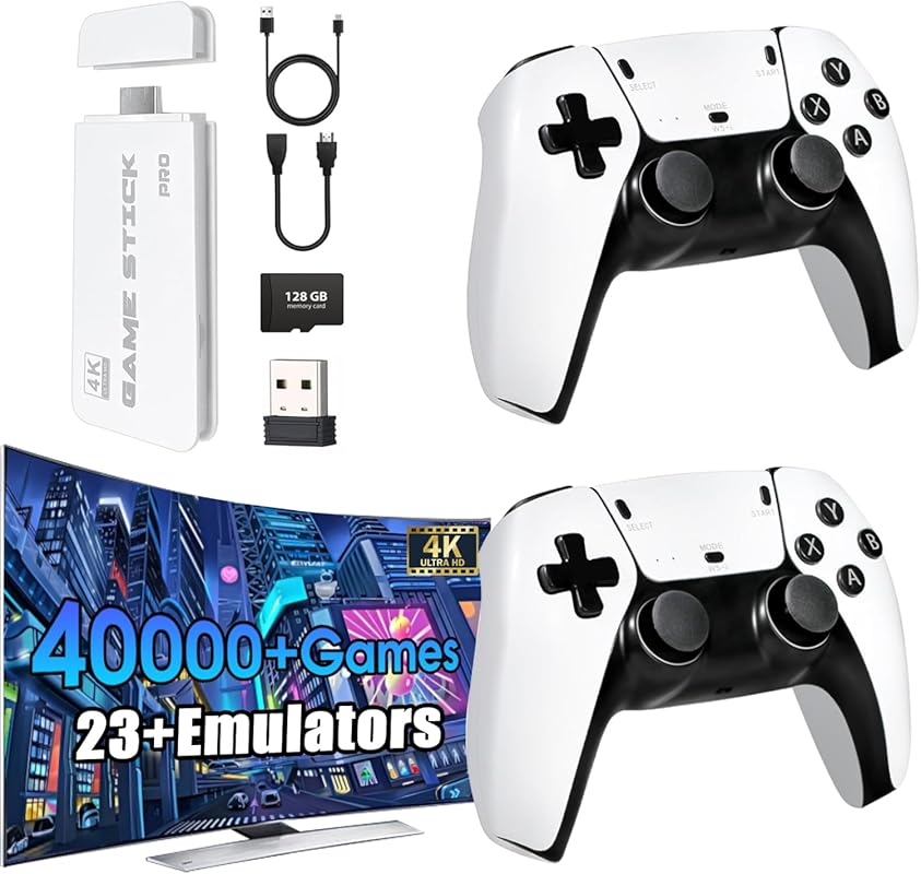 2026New Wireless Retro Game Console with 23 Emulators, Over 40,000 Gam