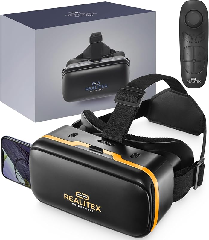 Kids 3D VR Headset with Android Remote – works with iPhone & Android