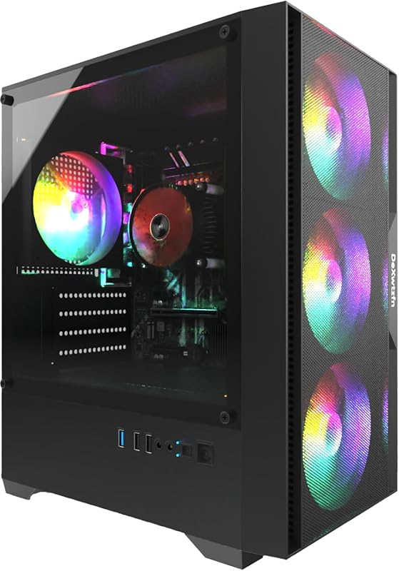 Gaming PC Desktop with Intel i5 up to 3.6 GHz, Integrated Graphics, 8