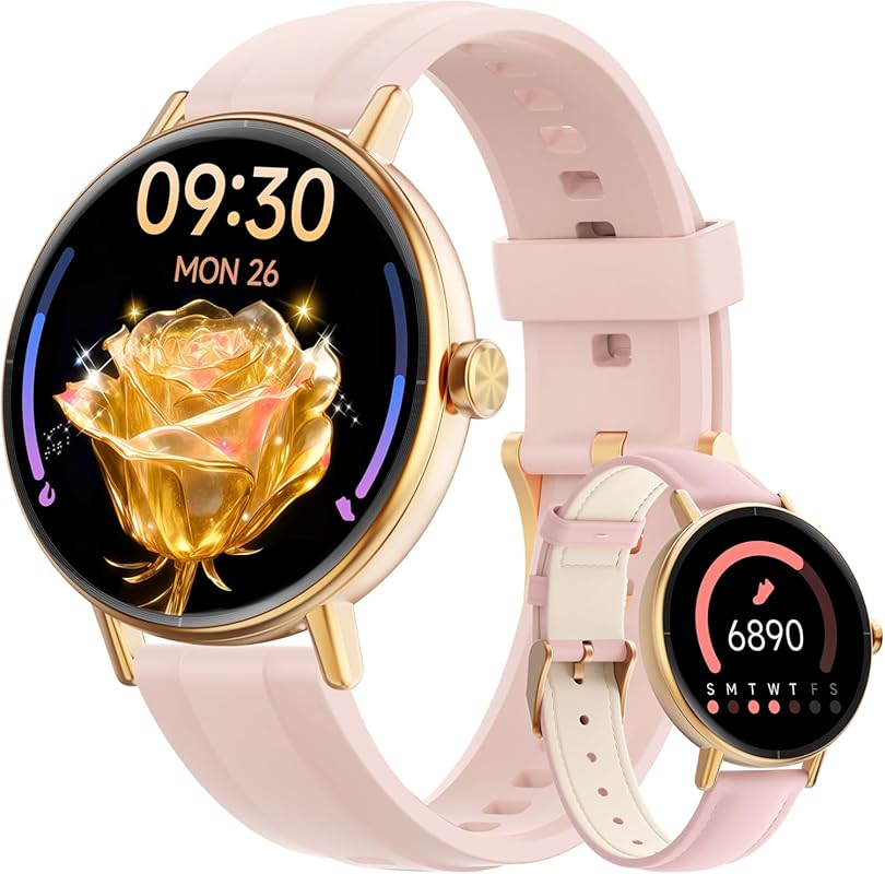 Women’s 1.57” Touchscreen Smartwatch for iPhone & Android, Call Answer