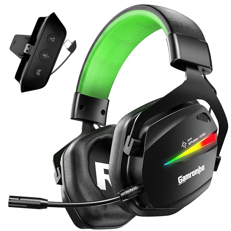 Gamrombo Wireless Gaming Headset for Xbox – Game/Chat Balance, 3D Surr