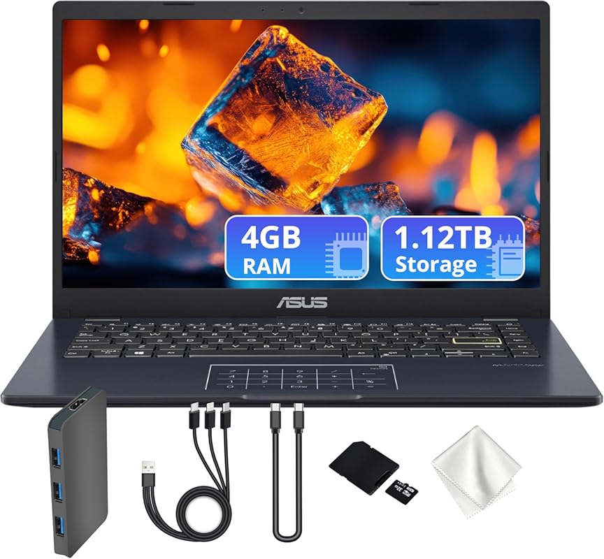 ASUS Vivobook Go 14″ FHD Business Laptop – Intel Celeron N4500, Intel 