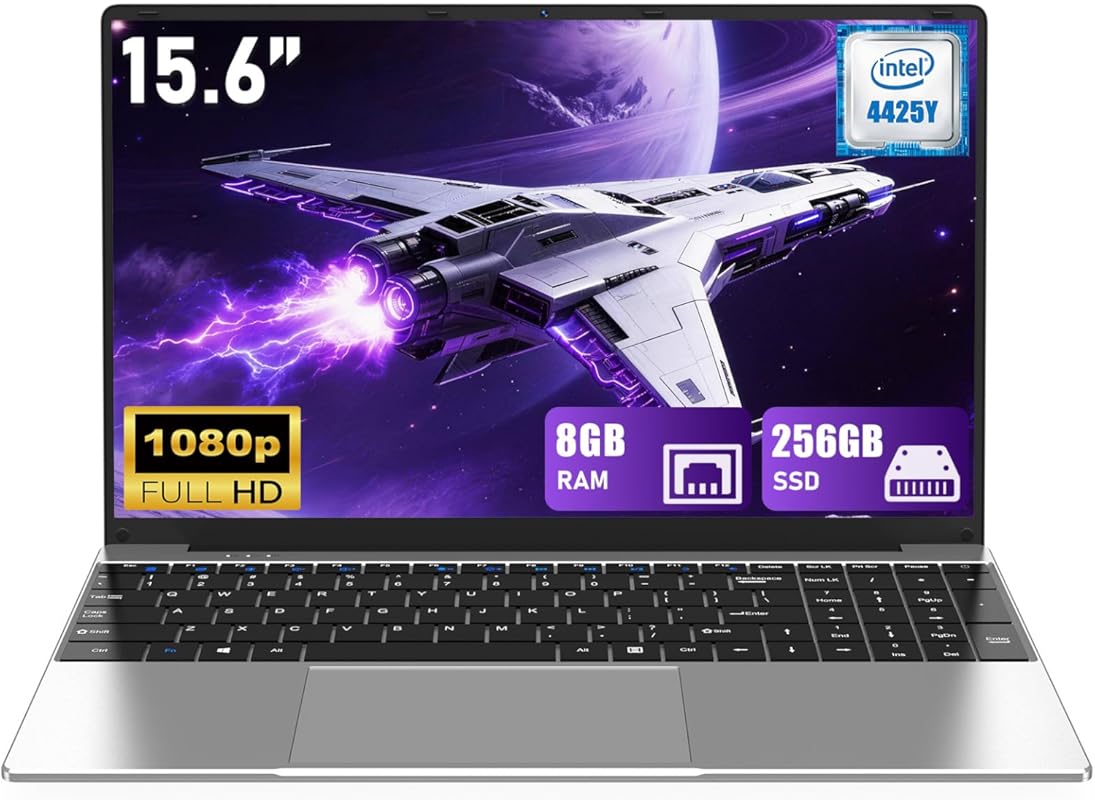 NIAKUN 15.6 Laptop – Intel Pentium 4425Y, 8 GB RAM, 256 GB SSD, Windo