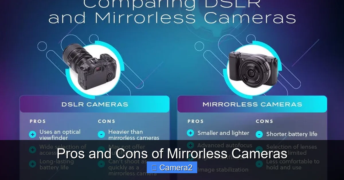 Pros and Cons of Mirrorless Cameras