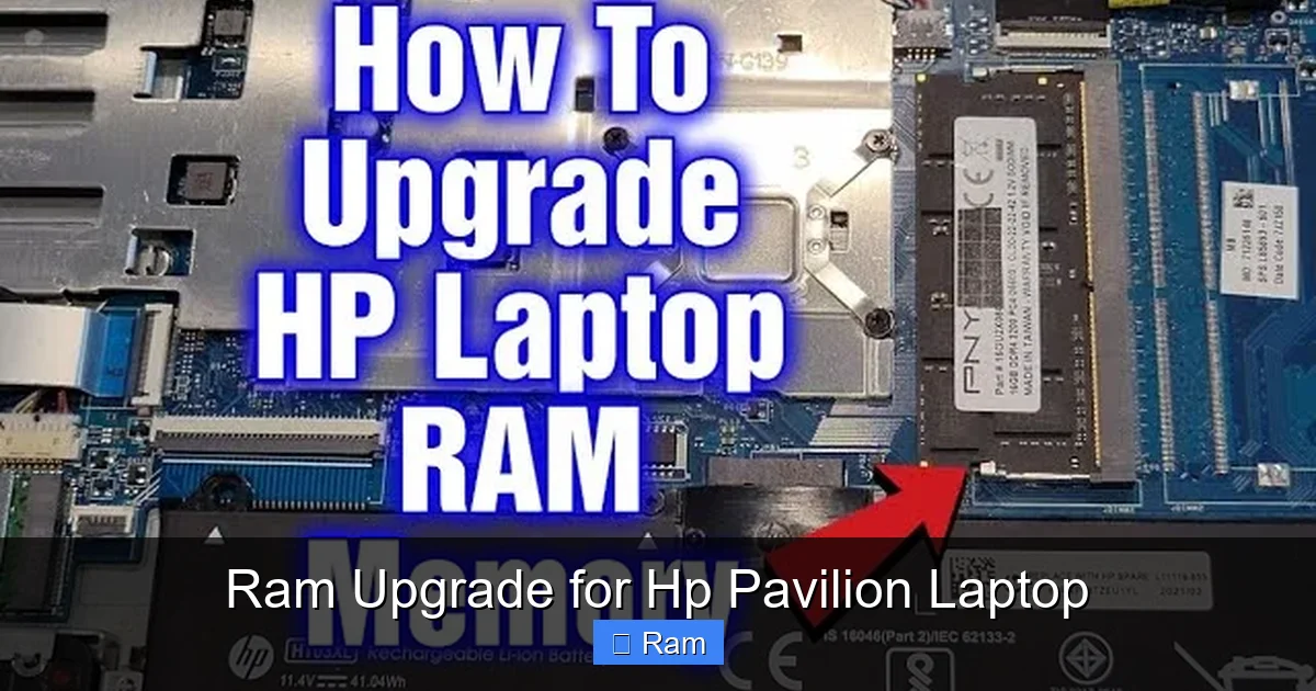 Ram Upgrade for Hp Pavilion Laptop