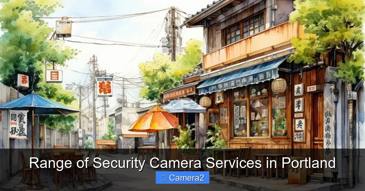 Range of Security Camera Services in Portland
