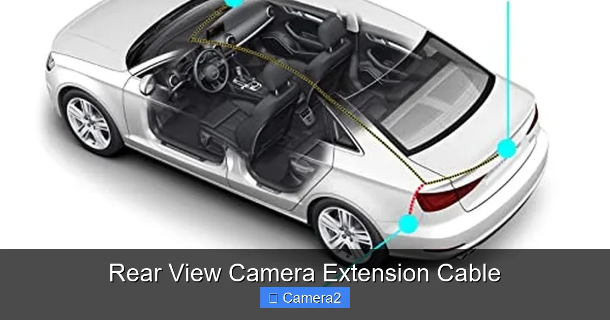 Rear View Camera Extension Cable