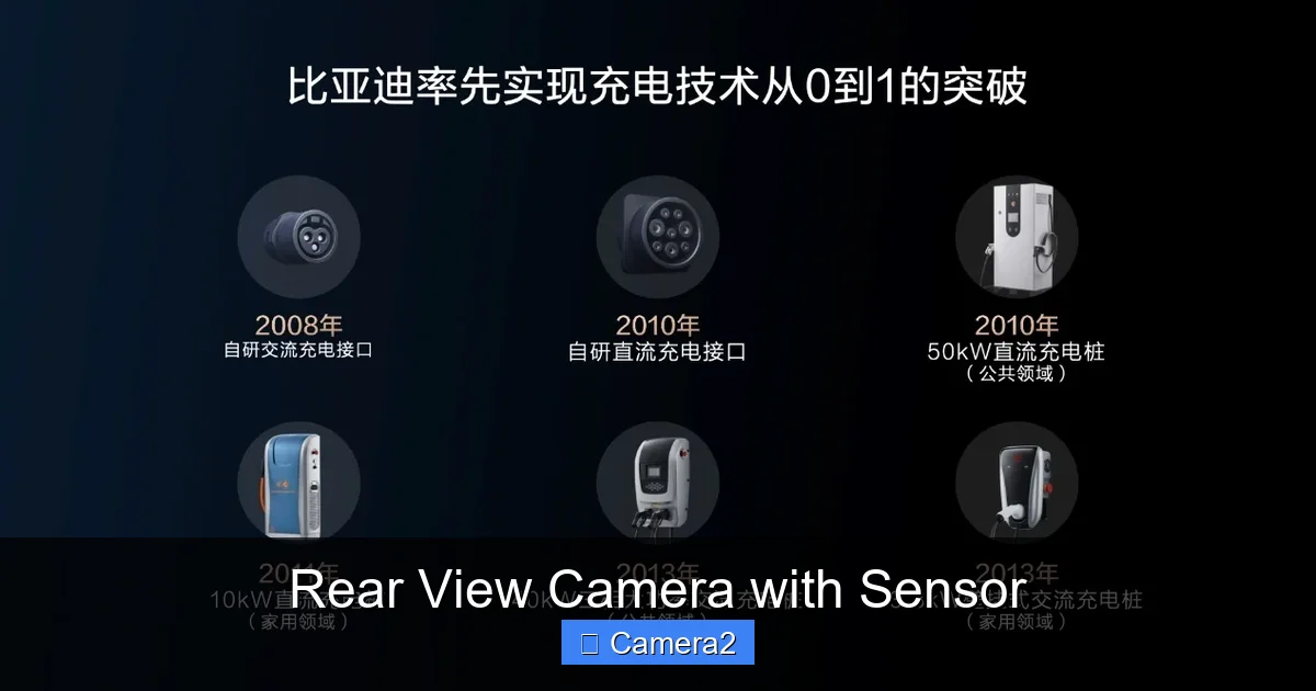 Rear View Camera with Sensor