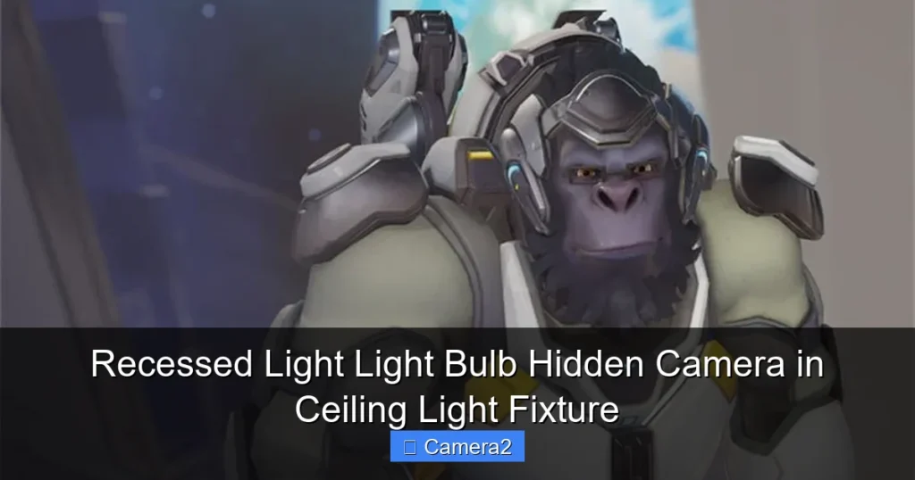 Recessed Light Light Bulb Hidden Camera in Ceiling Light Fixture
