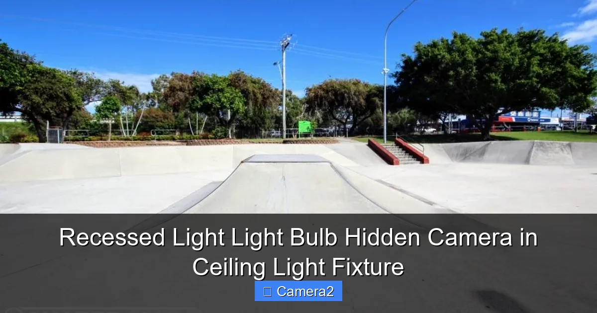 Recessed Light Light Bulb Hidden Camera in Ceiling Light Fixture