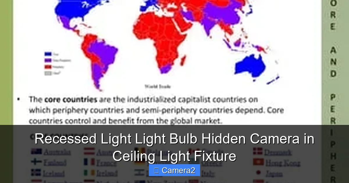 Recessed Light Light Bulb Hidden Camera in Ceiling Light Fixture