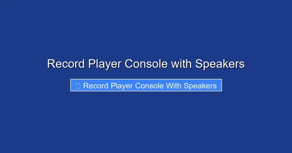Record Player Console with Speakers