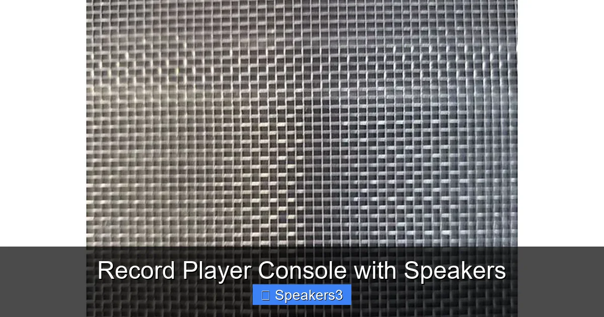 Record Player Console with Speakers