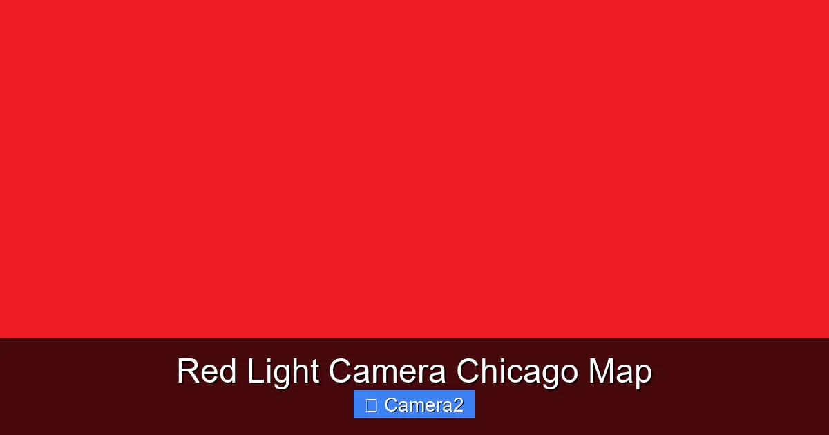 Red Light Camera Chicago Map
