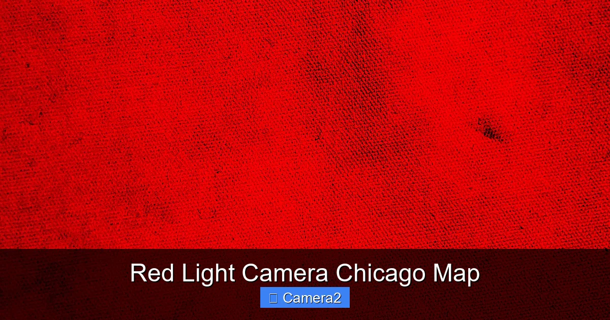 Red Light Camera Chicago Map