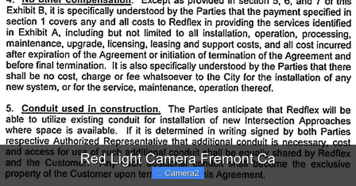 Red Light Camera Fremont Ca
