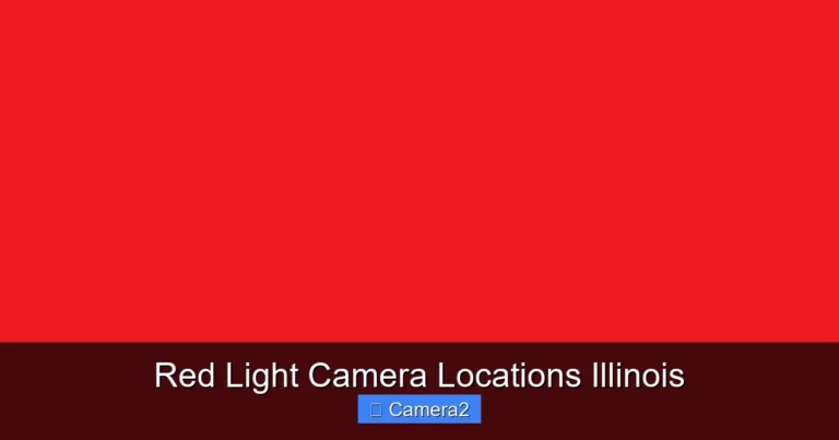 Red Light Camera Locations Illinois