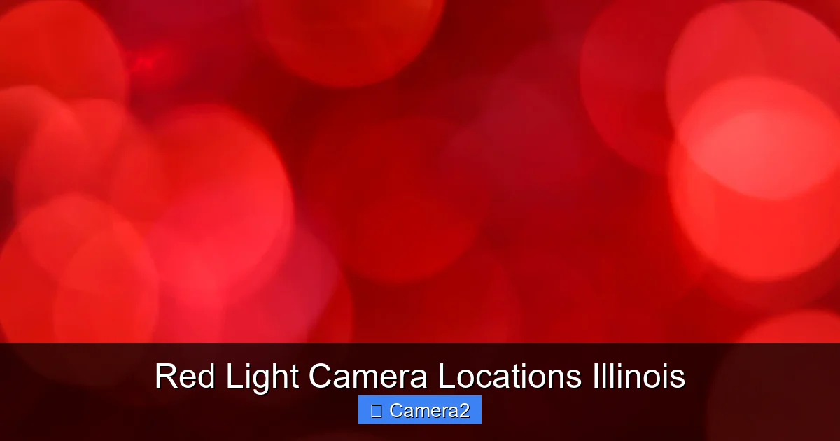 Red Light Camera Locations Illinois