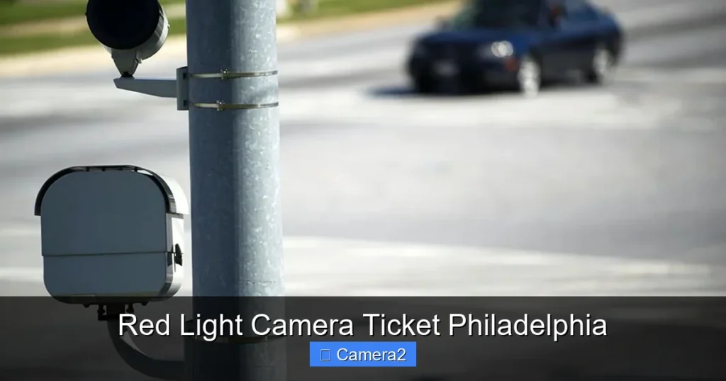 Red Light Camera Ticket Philadelphia