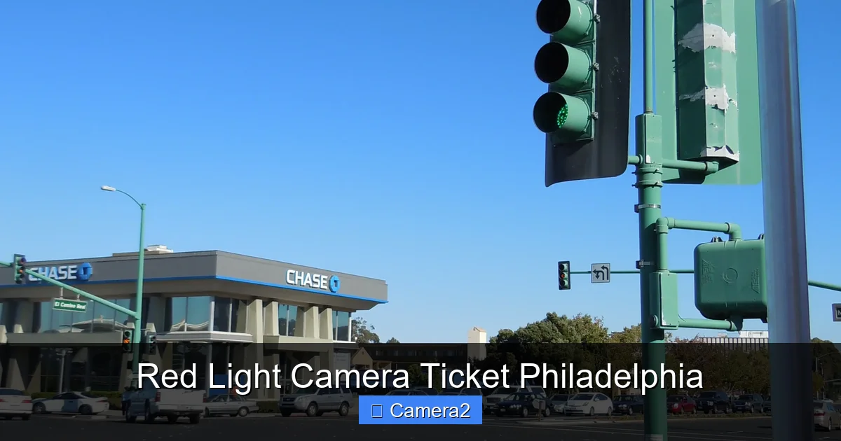 Red Light Camera Ticket Philadelphia