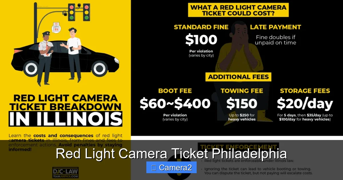 Red Light Camera Ticket Philadelphia
