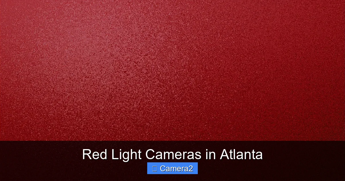 Red Light Cameras in Atlanta