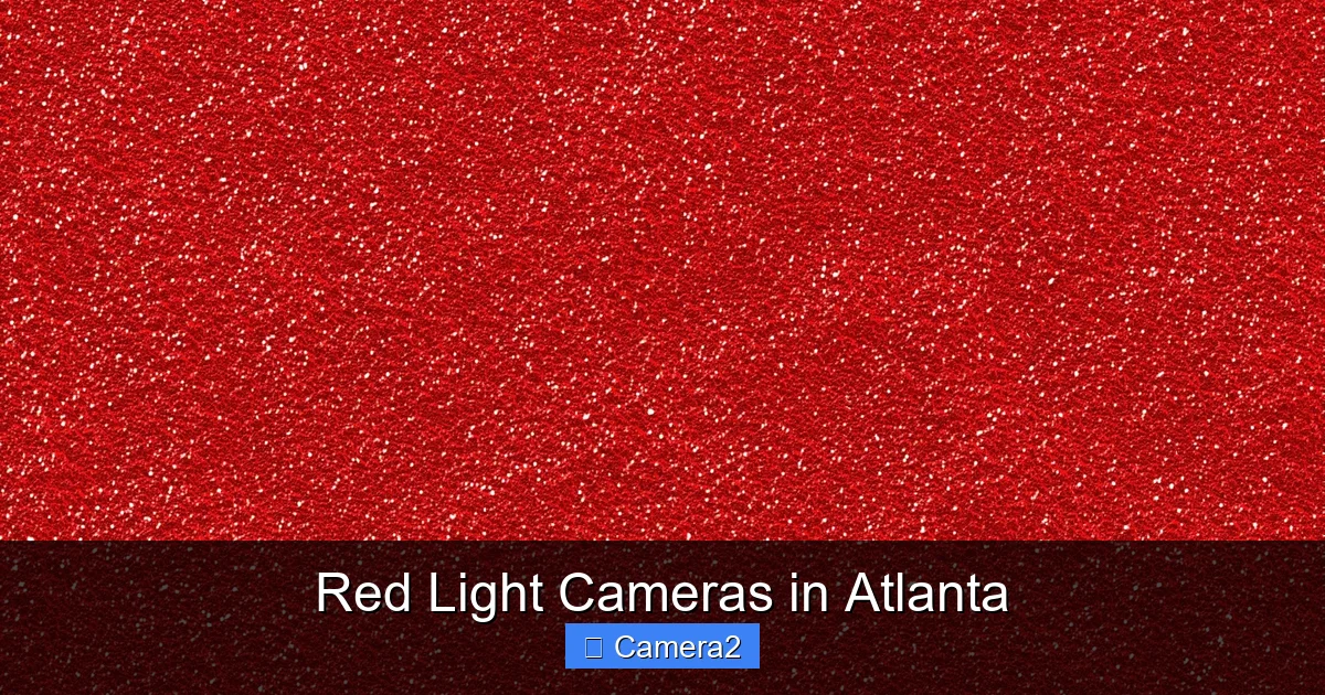 Red Light Cameras in Atlanta