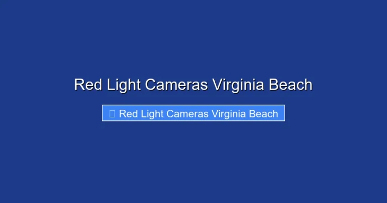 Red Light Cameras Virginia Beach