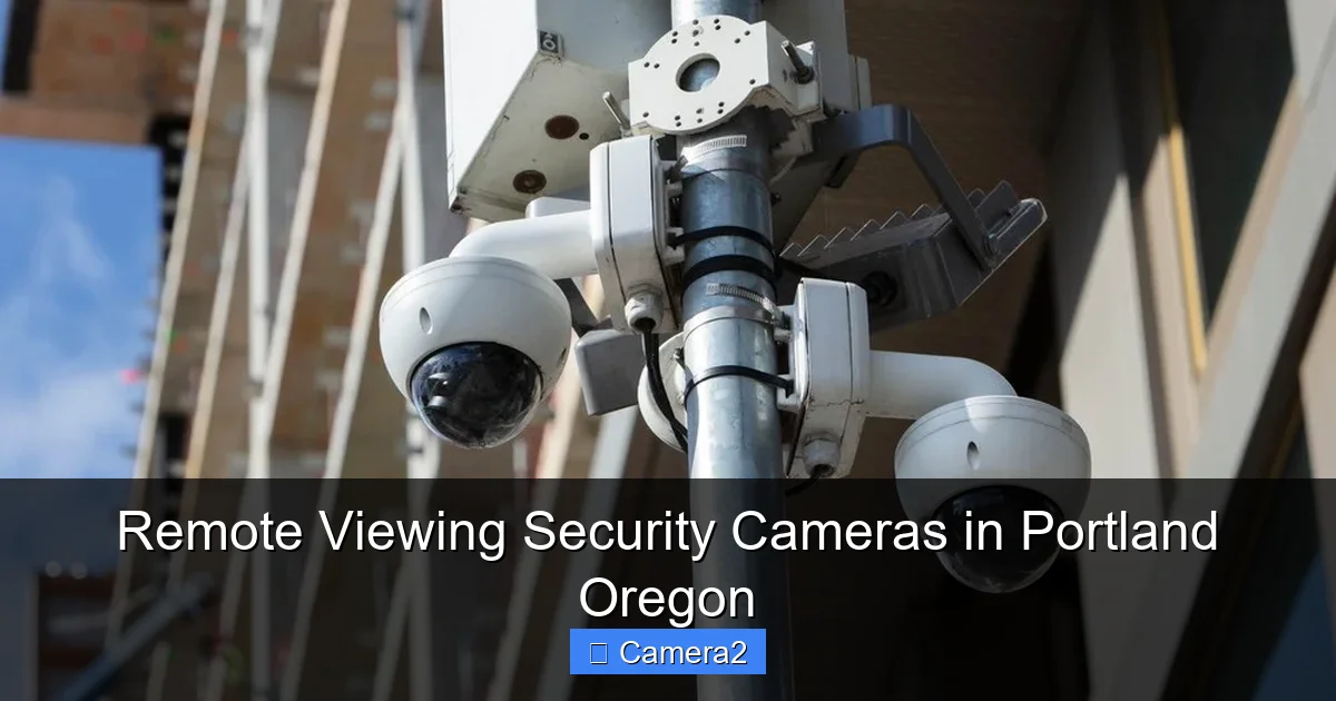 Remote Viewing Security Cameras in Portland Oregon