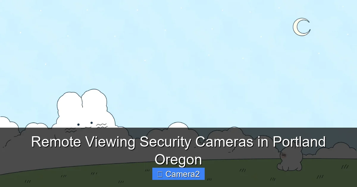 Remote Viewing Security Cameras in Portland Oregon
