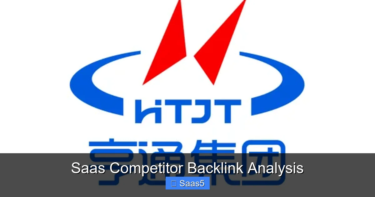 Saas Competitor Backlink Analysis