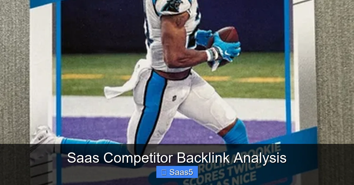 Saas Competitor Backlink Analysis