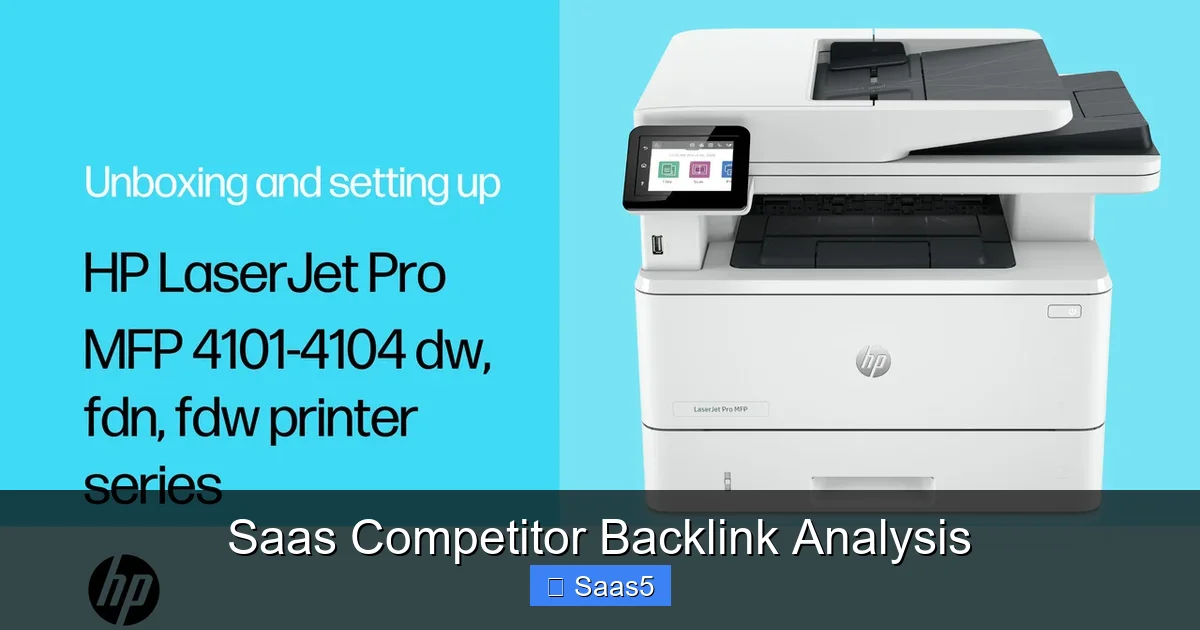 Saas Competitor Backlink Analysis