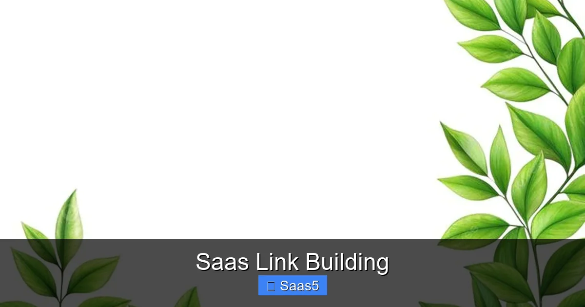 Saas Link Building