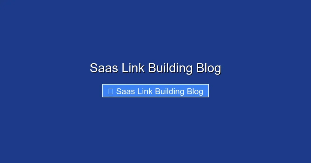Saas Link Building Blog