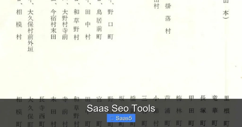 Saas Seo Tools