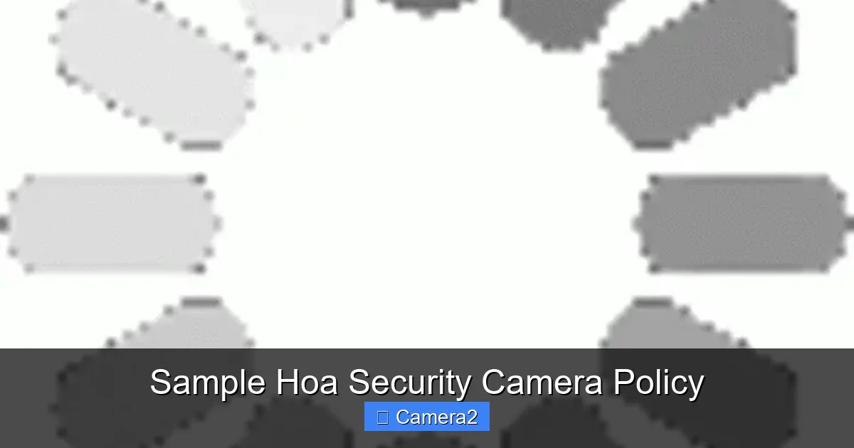 Sample Hoa Security Camera Policy