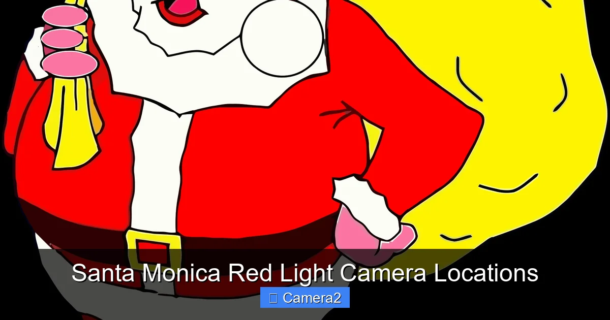 Santa Monica Red Light Camera Locations