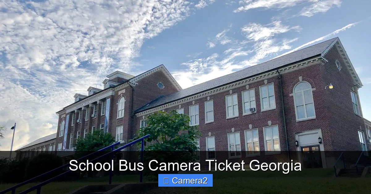 School Bus Camera Ticket Georgia