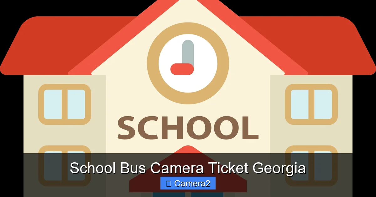 School Bus Camera Ticket Georgia