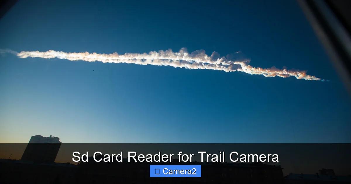 Sd Card Reader for Trail Camera
