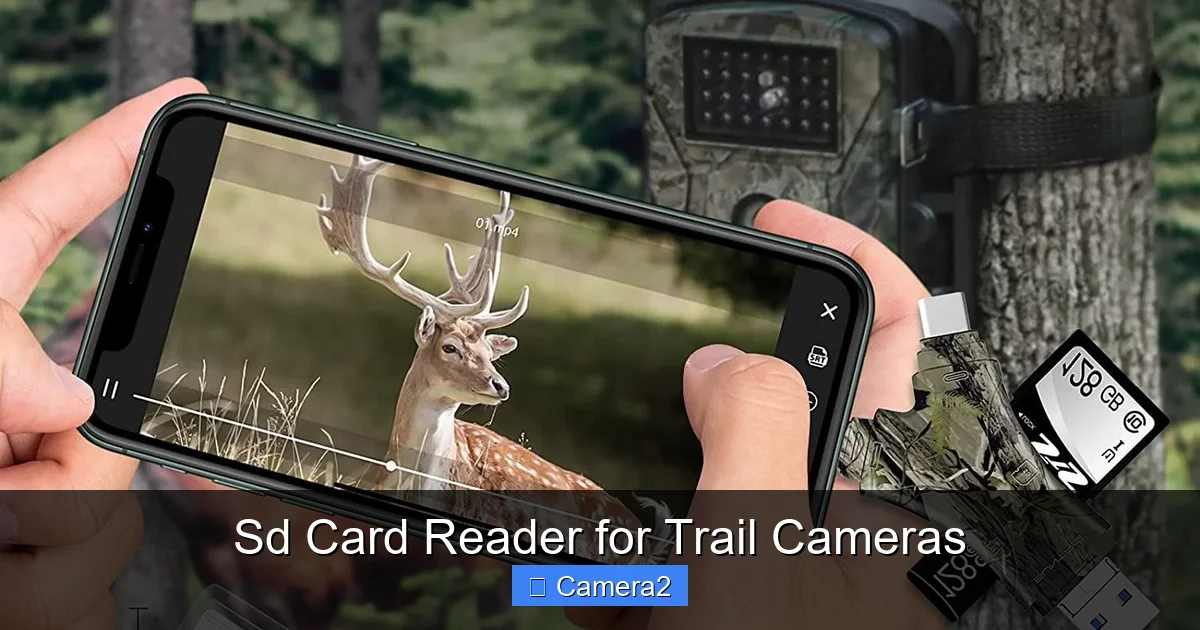 Sd Card Reader for Trail Cameras