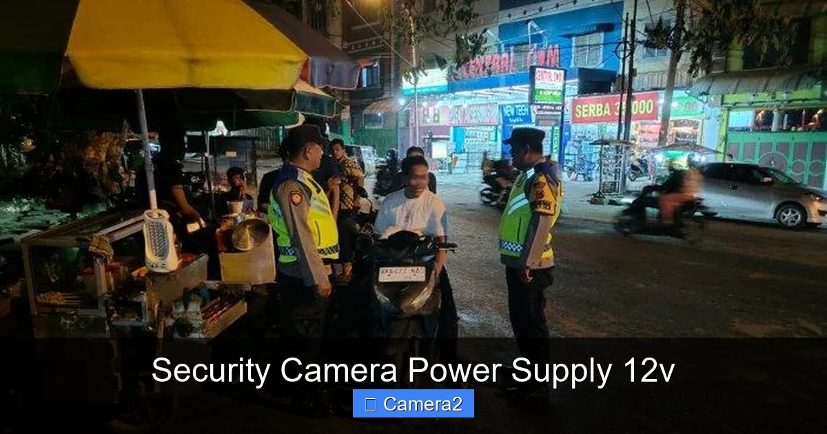 Security Camera Power Supply 12v
