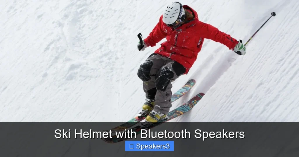Ski Helmet with Bluetooth Speakers