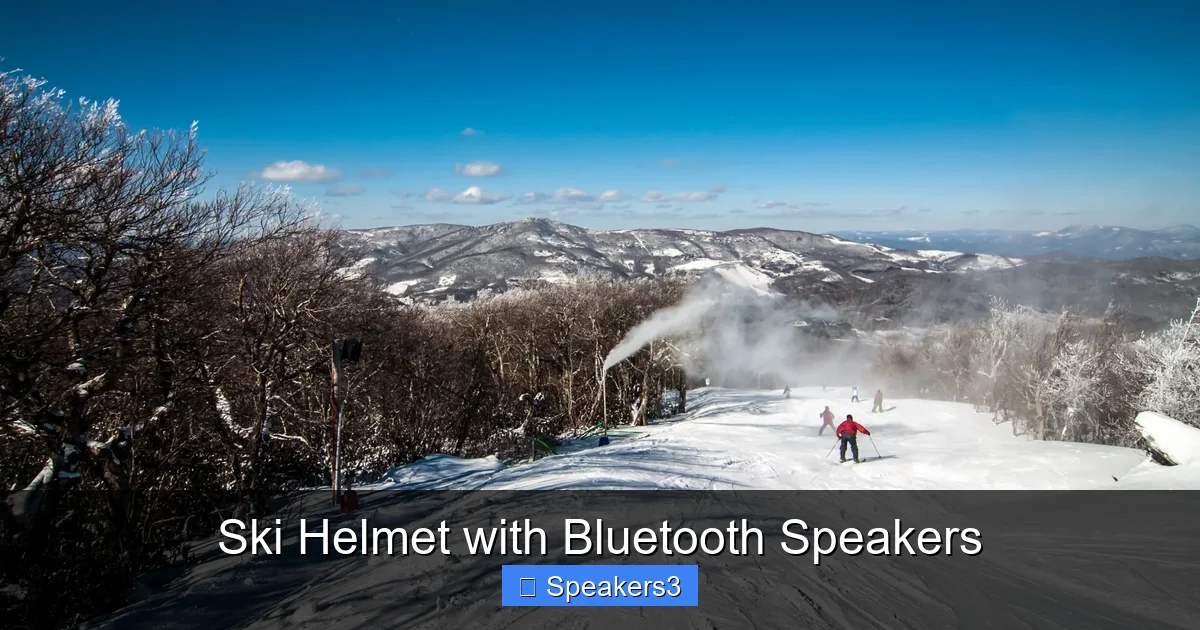 Ski Helmet with Bluetooth Speakers
