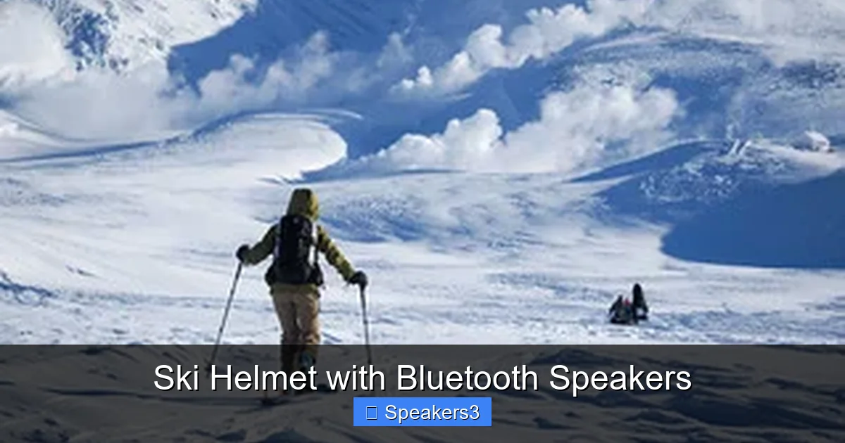Ski Helmet with Bluetooth Speakers