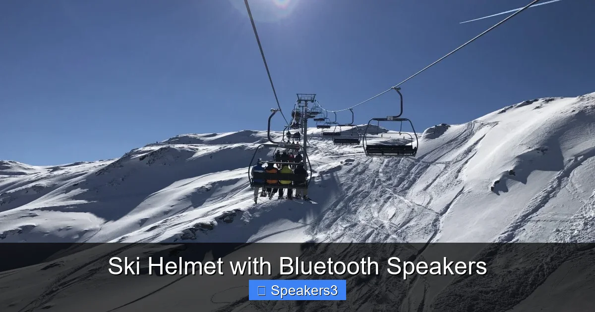Ski Helmet with Bluetooth Speakers