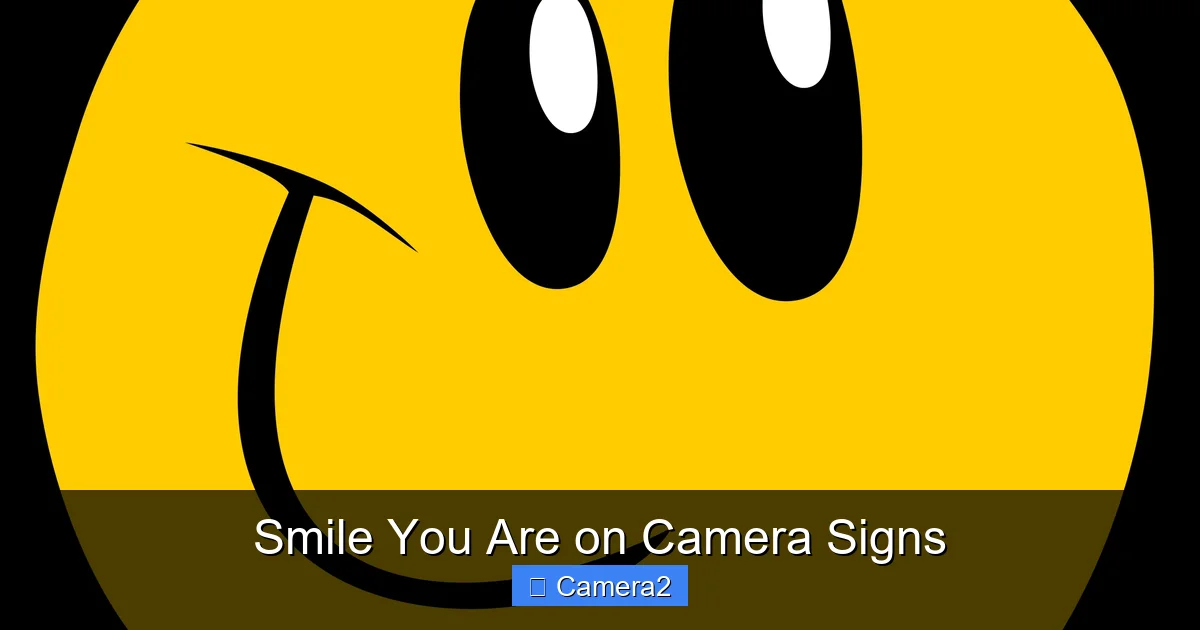 Smile You Are on Camera Signs