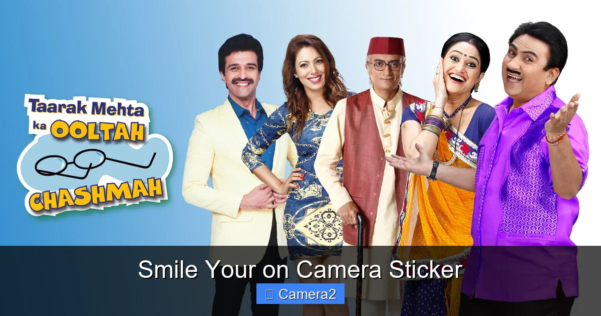 Smile Your on Camera Sticker